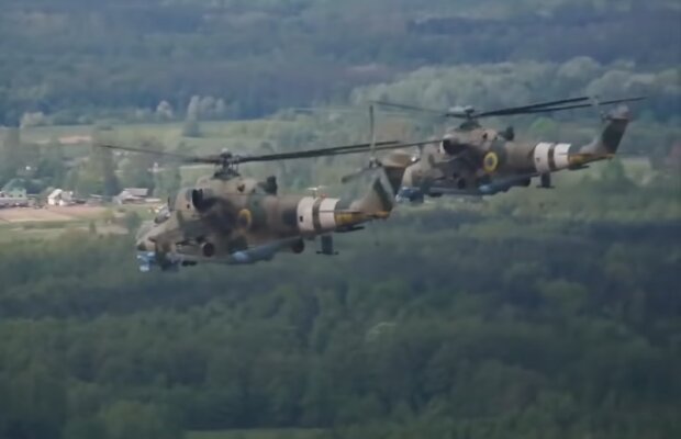 Гелікоптери. Фото: скріншот YouTube-відео