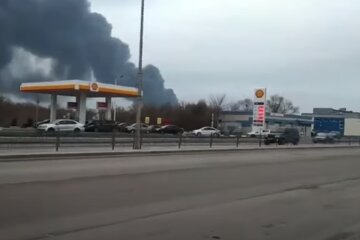 Пожежа в Бєлгороді. Фото: скріншот YouTube-відео