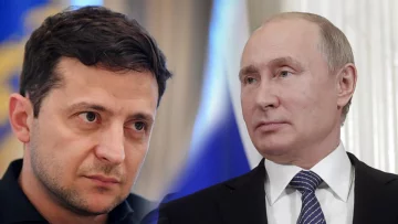 Владимир Зеленский и Владимир Путин. Коллаж: Цензор.НЕТ