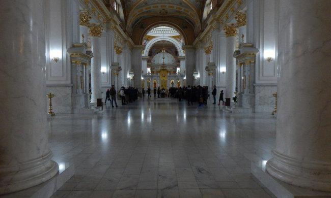 Прощание со студентом, сгоревшим в Одессе Фото: Думская