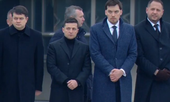 Дмитрий Разумков, Владимир Зеленский, Алексей Гончарук, фото - 112 Украина