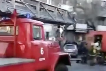 Пожар в Одессе. Фото: скриншот Youtube