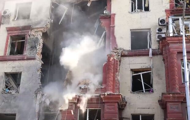 Пошкоджений будинок у Запоріжжі. Фото: Telegram
