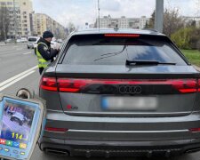 Штраф за скорость. Фото Патрульная полиция Киева