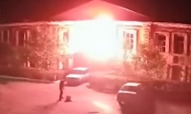 Пожар. Фото: скриншот Telegram-видео