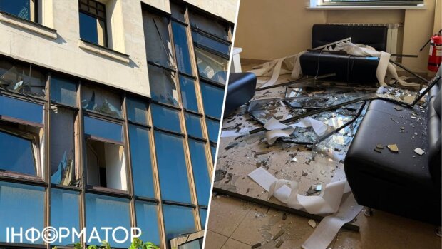 Пошкоджена будівля Вищого антикорупційного суду після російської атаки, 15 червня 2026