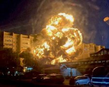 Взрыв после падения самолета в Ейске. Фото: Telegram, скрин