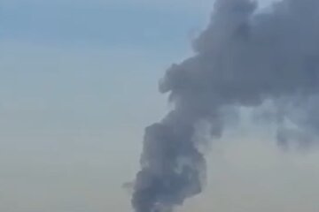 Дим від пожежі. Фото: скрін відео