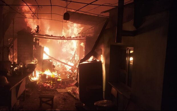 Пожар. Фото: скриншот ГСЧС Украины