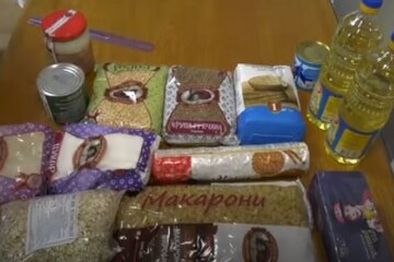 Продуктовый набор. Фото: скриншот YouTube-видео