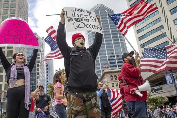 Протесты в США. Фото: скриншот Известия.