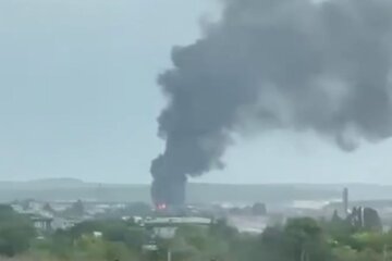 Взрыв. Фото: скриншот Telegram-видео