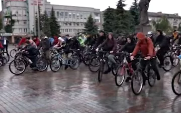 "Всеукраинский Велодень". Фото: скриншот YouTube-видео.