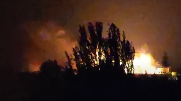 Взрыв в Донецке. Фото: YouTube, скрин