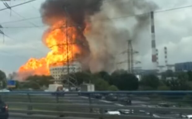 Пожежа у москві. Фото: скріншот YouTube-відео