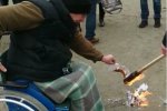 В Житомирской области сожгли вторые платежки за газ, скриншот видео