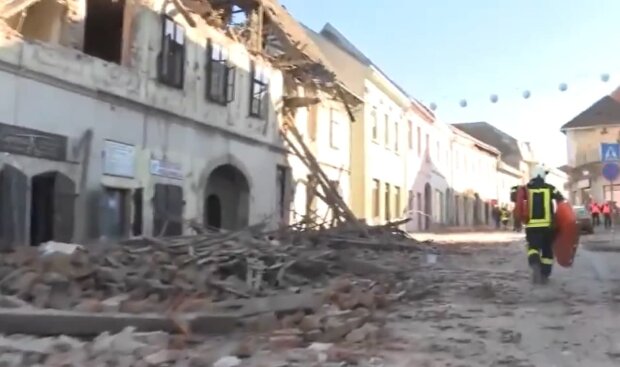 Землетрясение в Хорватии. Фото: скриншот Youtube-видео