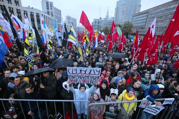 Митинг протеста в Москве. Фото: скриншот YouTube