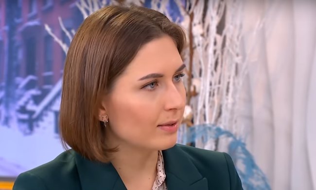 Анна Новосад, скриншот "Сніданок з 1+1"