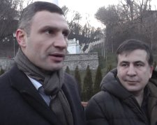 Кличко и Саакашвили: Скриншот YouTube