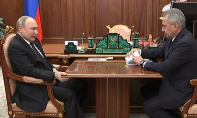 путін і шойгу. Фото: скріншот Telegram
