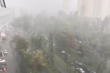 Ураган в Киеве. Фото: скриншот YouTube-видео