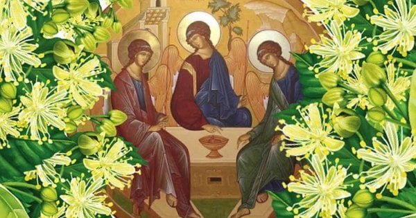 Освячення зілля на Трійцю в українській церкві