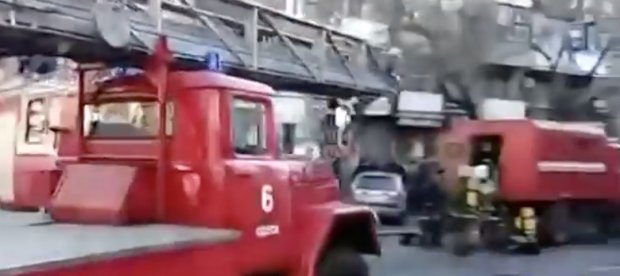 Пожар в Одессе. Фото: скриншот Youtube
