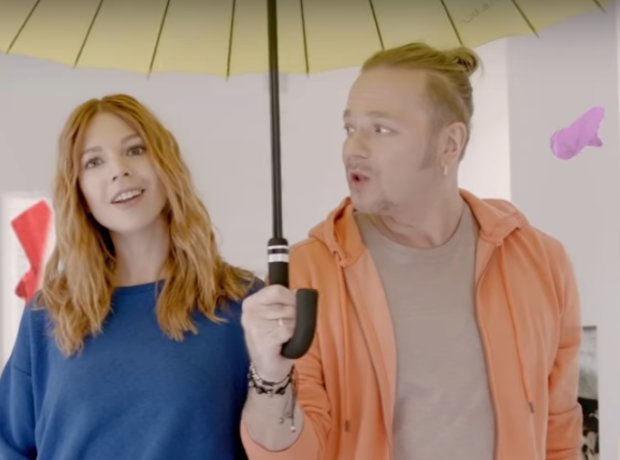 Подольская и Пресняков, кадр из клипа "Kissлород"