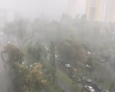 Ураган в Киеве. Фото: скриншот YouTube-видео