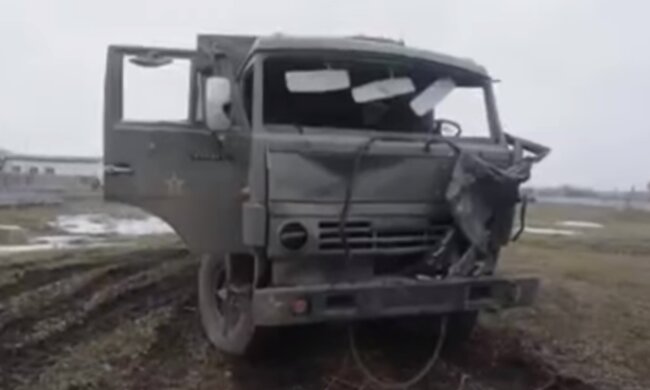 Розбита техніка рф. Фото: скріншот YouTube-відео