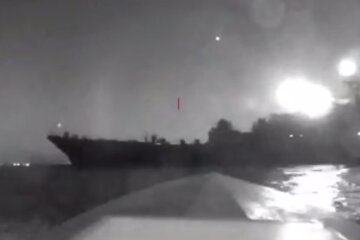 Атака по кораблю рф. Фото: Telegram