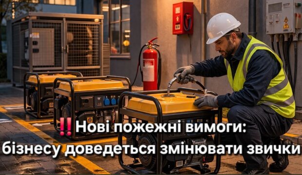 Генератори тепер під контролем: нові пожежні правила 2026 змінюють роботу бізнесу