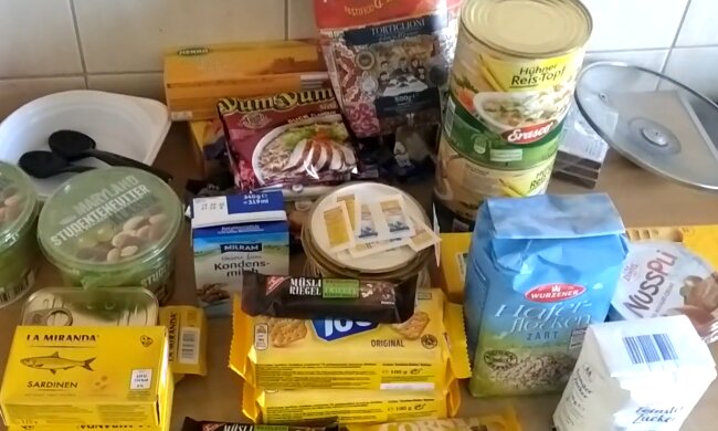 Продукти. Фото: скріншот YouTube-відео