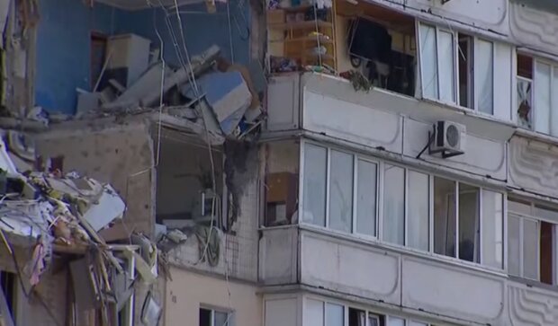 Последствия взрыва в Киеве. Фото: скриншот YouTube