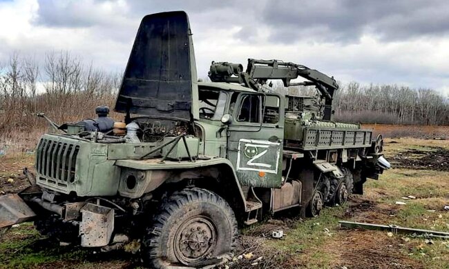 Разбитая техника оккупанта. Фото: Генштаб ВСУ