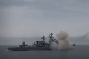 Корабель рф. Фото: скріншот YouTube-відео