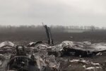 Обломки от самолета рф Су-25. Фото: скриншот YouTube-видео