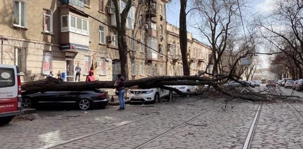 Ураган в Одессе, фото: скриншот с youtube