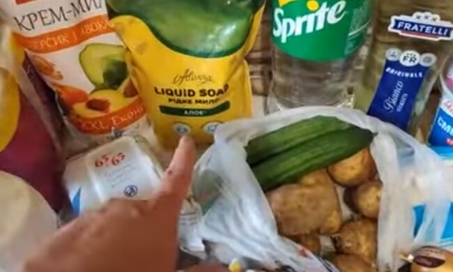 Продукти. Фото: скріншот YouTube-відео