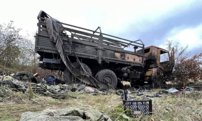 Разбитая техника рф. Фото: Facebook