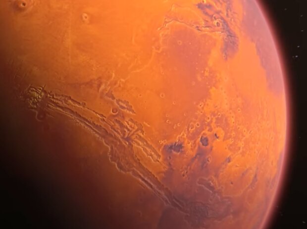 Планета Марс. Фото: скриншот YouTube