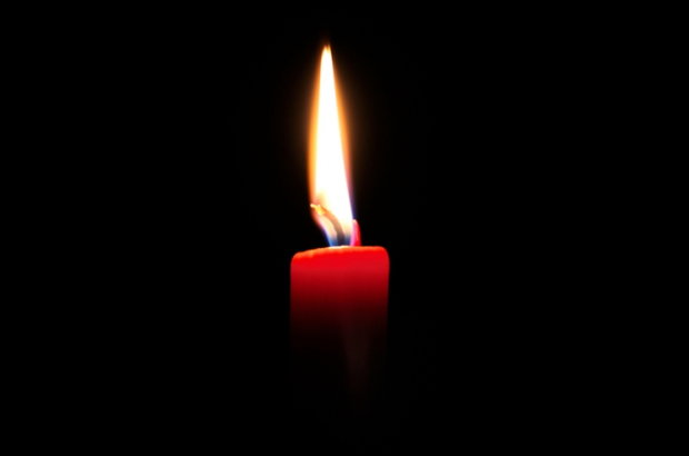 Траурная свеча. Фото: скин видеозаписи