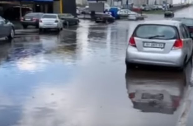 Потоп в Киеве. Фото: скрин youtube