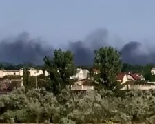 Взрывы в оккупированном Херсоне. Фото: скриншот YouTube-видео