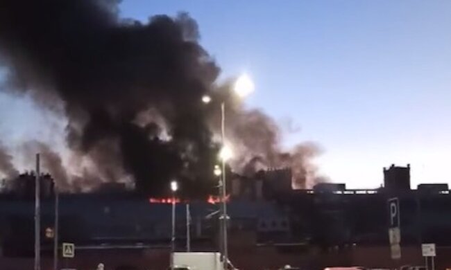 Пожежа на росії. Фото: YouTube, скрін