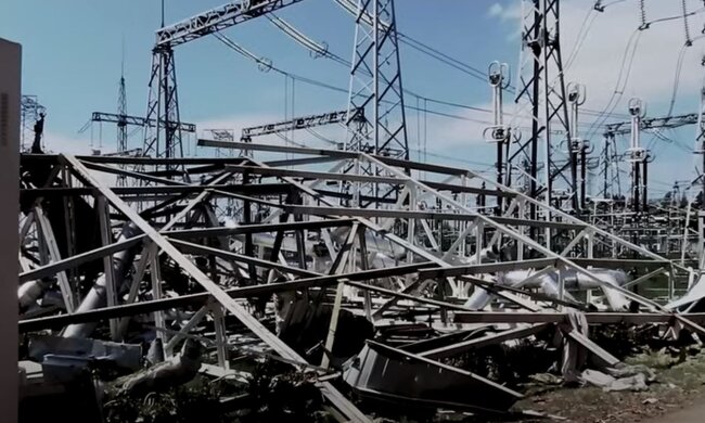 Ушкоджена енергосистема. Фото: скріншот YouTube-відео
