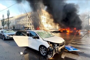 Обстріл Києва. Фото: Telegram