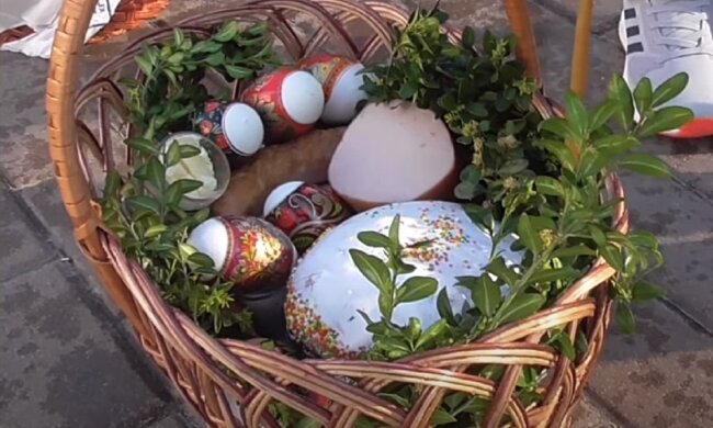 Великодній кошик. Фото: Youtube-відео