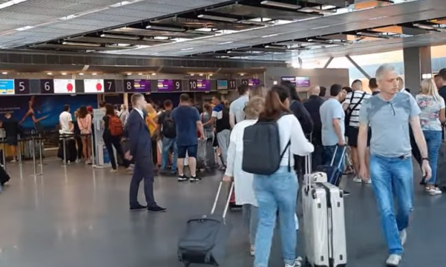 Аэропорт Борисполь, скриншот YouTube